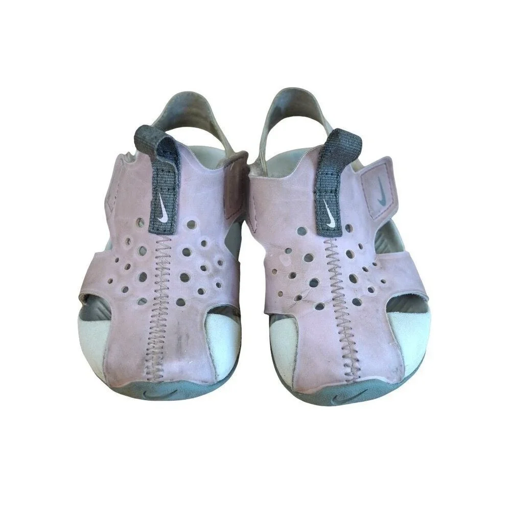 Nike Sunray Protect 2 Kids Size 7 Pink White Water Sandals Shoes